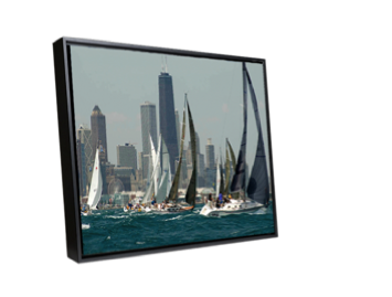 canvas prints with sailboat racing picture