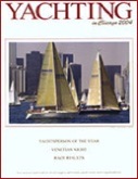 Yachting in Chicago cover with sailboat racing photo