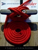 Chicago Yacht Club Magazine cover - red line and cleat